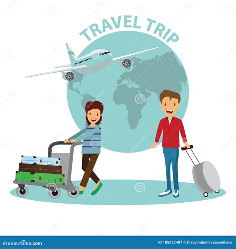 Enjoy Your Holiday Travel Trip Around the World Stock Vector ...