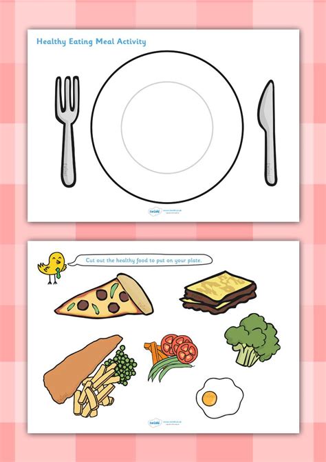 Printable Healthy Food Activities For Preschoolers - Printable Word ...