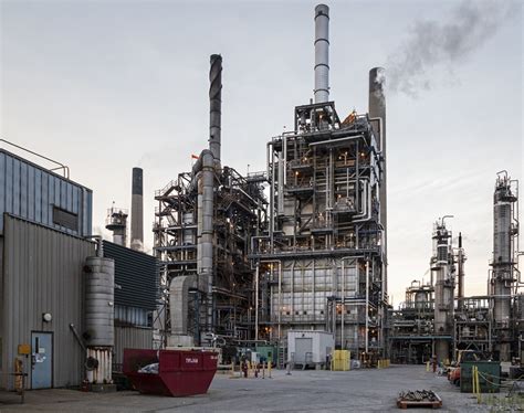 20180818. A section of the Imperial Oil refinery in Sarnia, Ontario ...