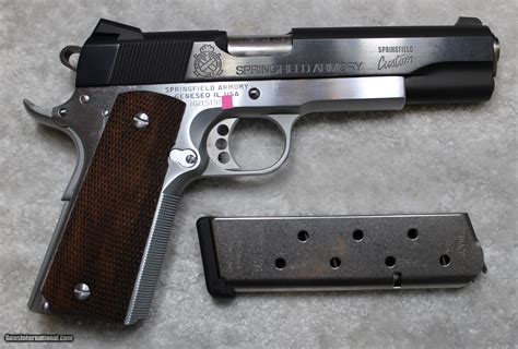 Springfield Armory Custom Shop 1911 45ACP 5" Blue over Hard Chrome