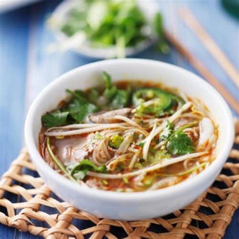 Heartwarming Pho With Organic Chicken And Rice Noodles - TheFoodieBunch