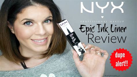 Review: NYX Epic Ink Waterproof Eyeliner | Dupe Alert! | New at the ...