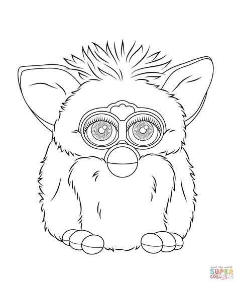 Kolorowanka Furby Boom | Kolorowanki dla dzieci do druku