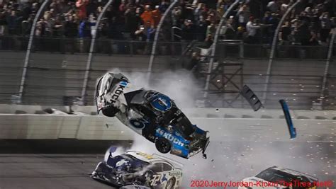 NASCAR Driver Ryan Newman Shows His Destroyed 2020 Daytona 500 Car ...