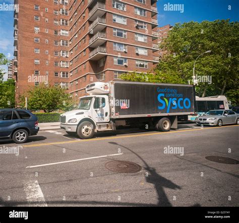 A Sysco delivery truck in the Chelsea neighborhood of New York on ...