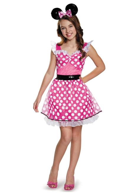 Pink Minnie Mouse Teen Girl Costume - Disney Costumes