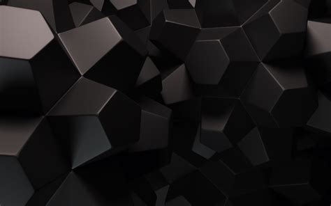 Geometric Patterns Black Background