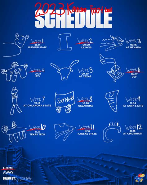 KU announces 2023 football schedule in unique way