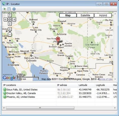 Locate IP addresses on a Google map with IP Locator - Freewaregenius.com