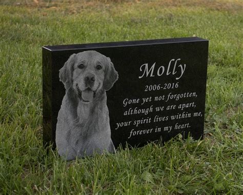 10 x 16 x 2 Custom Granite Photo Pet