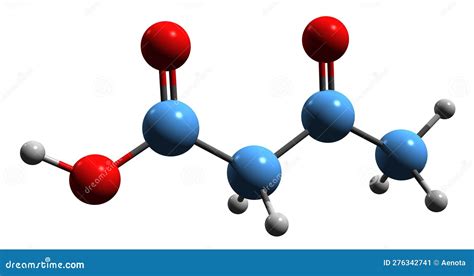 3D Image Of Acetoacetic Acid Skeletal Formula Royalty-Free Stock Photo ...