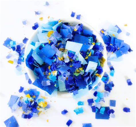 Blue Suede Confetti Blue Confetti Boys Party Decor Blue - Etsy