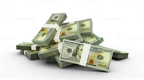 3D Stack of 100 US Dollar notes 13056470 Stock Photo at Vecteezy