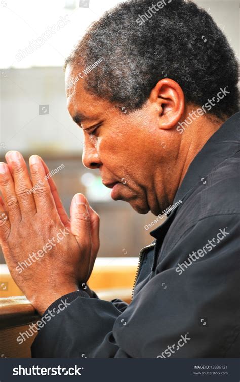 African American Man Praying Church Stock Photo 13836121 | Shutterstock