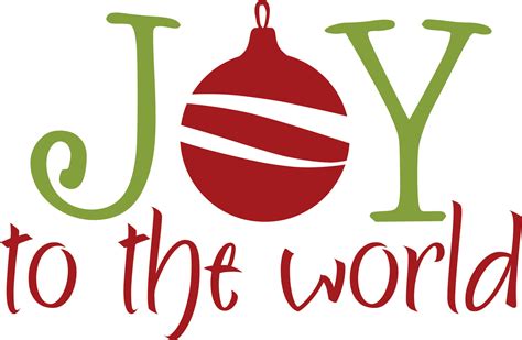 Christmas Word Joy Clipart