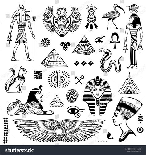 4,779 Egyptian Tattoo Designs Images, Stock Photos & Vectors | Shutterstock