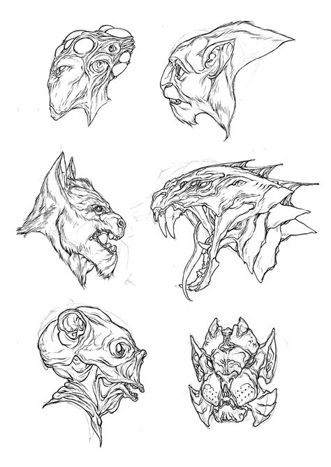 ArtStation - Monster Heads