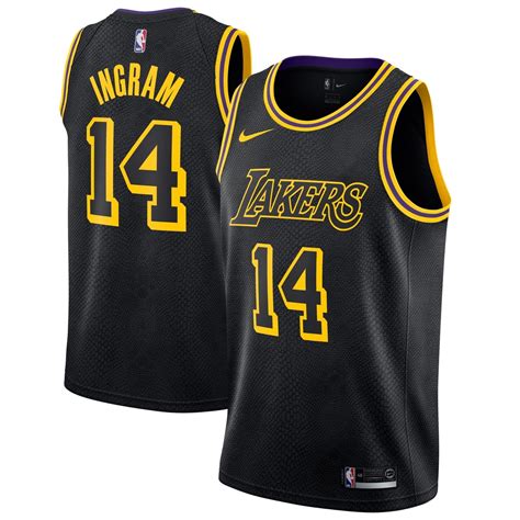 Nike NBA Los Angeles Lakers Brandon Ingram #14 Swingman City Edition ...