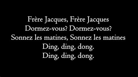 Frere Jacques - lyrics - YouTube