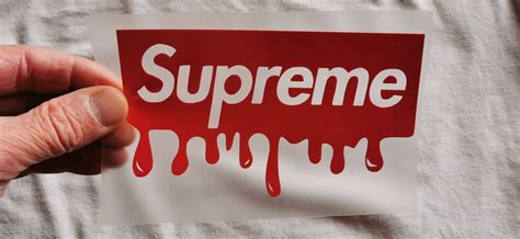 Supreme Drip logo Sticker Iron-on – Customeazy