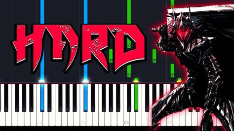 Berserk Guts Theme - Hard Piano Tutorial + Music Sheets