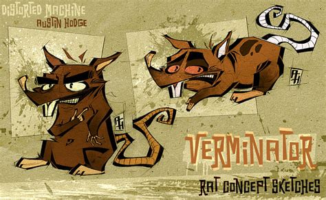 'Verminator' - Rat Concept Art by DISTORTEDMACHINE on DeviantArt