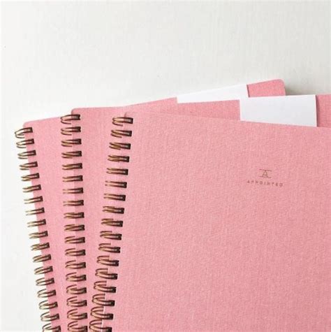 Rose Pink Notebook | Pink notebook, Pink books, Pastel pink aesthetic