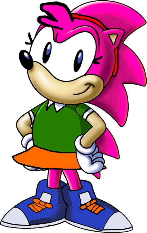 Amy Rose Adventures of sonic the hedgehog style by Ruensor on DeviantArt