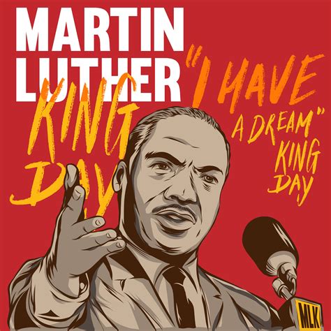 Martin Luther King Day Poster Illustration 184353 Vector Art at Vecteezy