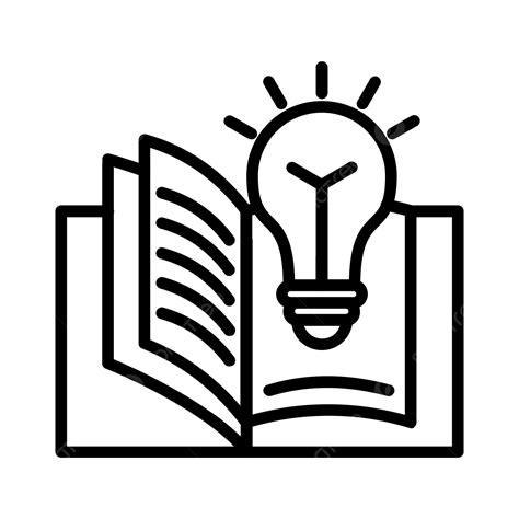 Book Wisdom Line Icon, Book Wisdom, Wisdom, Bulb PNG and Vector with ...