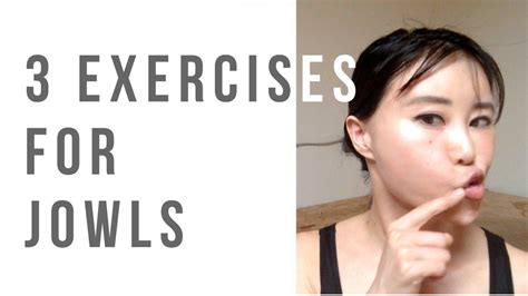 3 face yoga exercises for reducing/preventing jowls - YouTube | Face ...