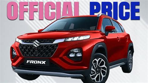 Maruti Suzuki Nexa Fronx Launched At Rs. 7.47 Lakh | fronx suzuki 2023 ...