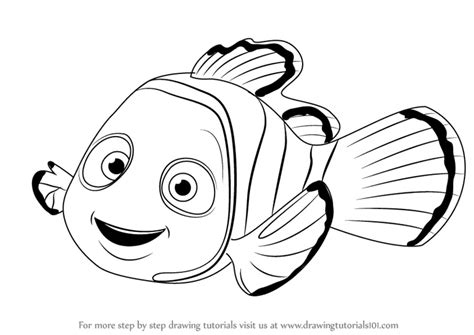 How to Draw Nemo from Finding Nemo (Finding Nemo) Step by Step ...