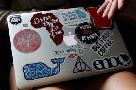 Through laptop stickers, students find outlet for personal expression ...