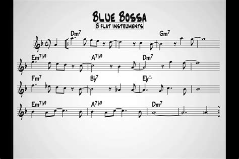 Blue Bossa Bb version - Play along Chords - Chordify