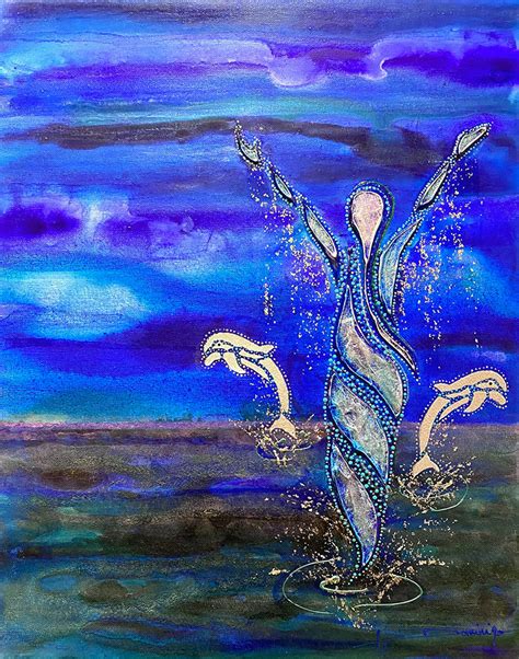 Salacia-Ocean Goddess Painting - Dominique Hurley - Intuitive Art ...