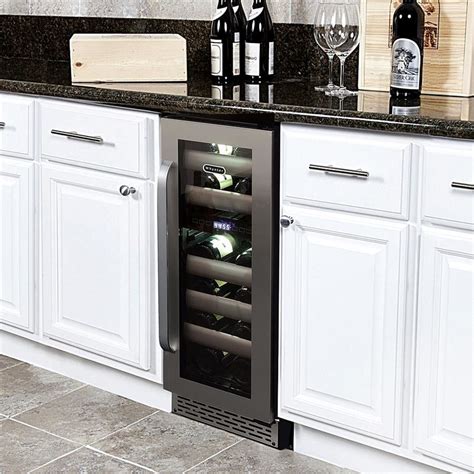 Elite 17 Bottle Dual Zone Freestanding/Built-In Wine Refrigerator ...