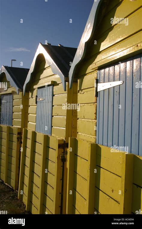 beach huts in Littlehampton Stock Photo - Alamy