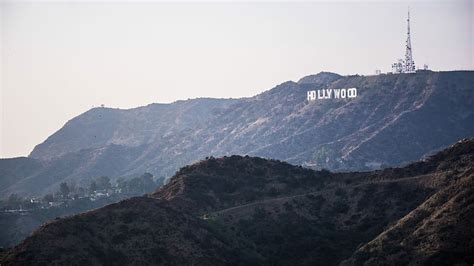 Online crop | HD wallpaper: Hollywood mountain, Hollywood sign on ...