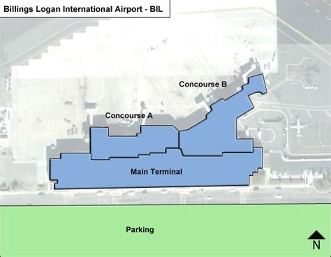 Billings Logan BIL Airport Terminal Map