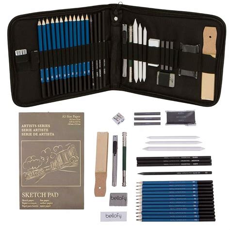 Professional Drawing Kit Artist Drawing Supplies Kit 33-Piece Sketch ...