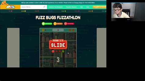 Aadit continues playing 'fuzz bugs fuzzathlon' on ABCya - YouTube