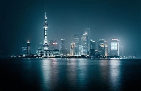 Picture of the Day: Shanghai Skyline at Night » TwistedSifter