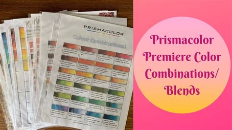 Prismacolor Premiere Color Combinations/Blends - YouTube