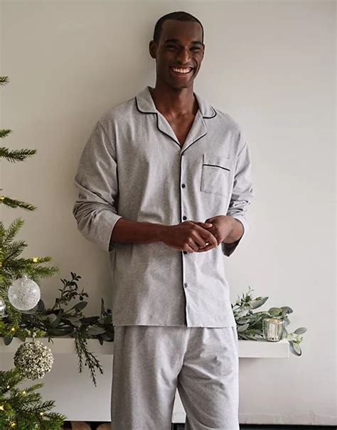 Men’s Classic Jersey Pyjama Set | Men's Nightwear | The White Company UK