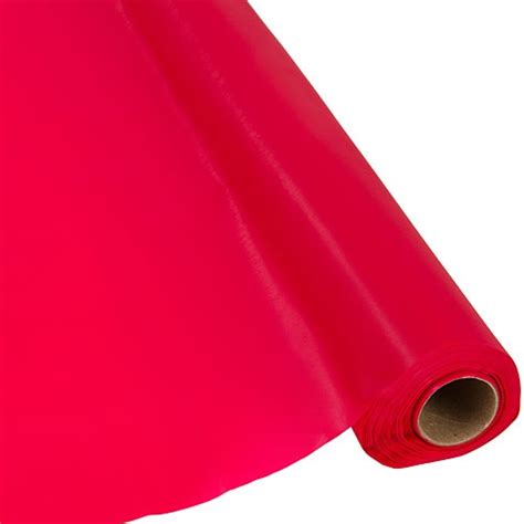 Schorin Company | Red Plastic Table Cover Roll 40" x 300' - Schorin Company