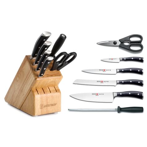 Wusthof Classic Ikon 7 Piece Knife Block Set in Walnut & Reviews | Wayfair