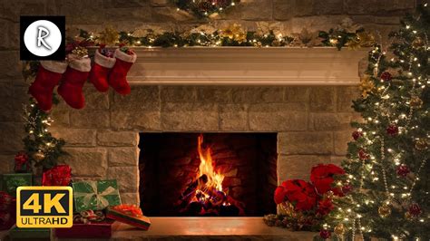 🔥 Christmas Fireplace 4K - Crackling Fire - Christmas Ambience - YouTube