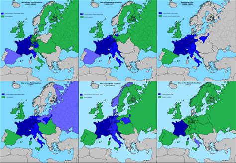 Belligerents of the Napoleonic Wars. The... - Maps on the Web