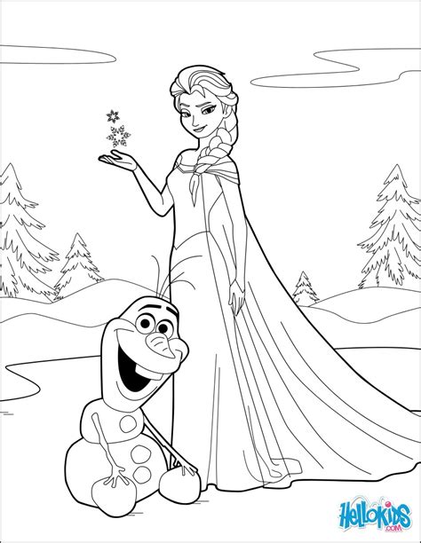 Elsa And Olaf Coloring Page Printables | The Best Porn Website